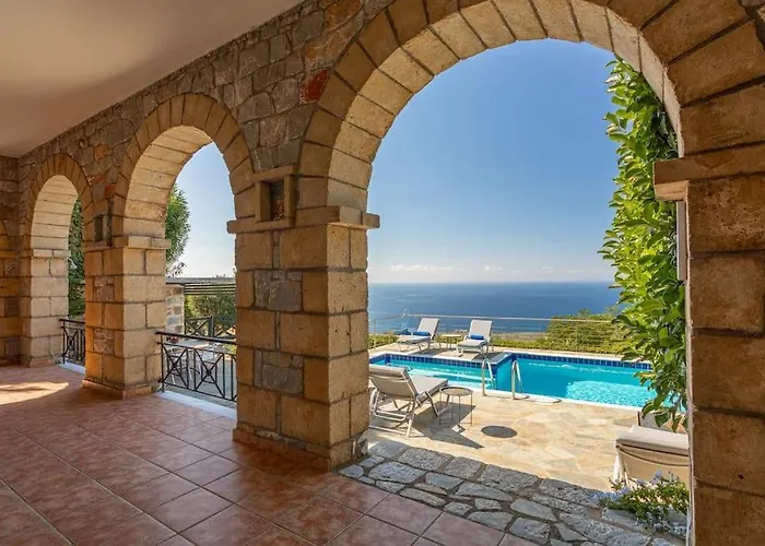 Luxury Ismini In Stoupa, Private Pool & Bbq Villa Neokhorion (Messenia)